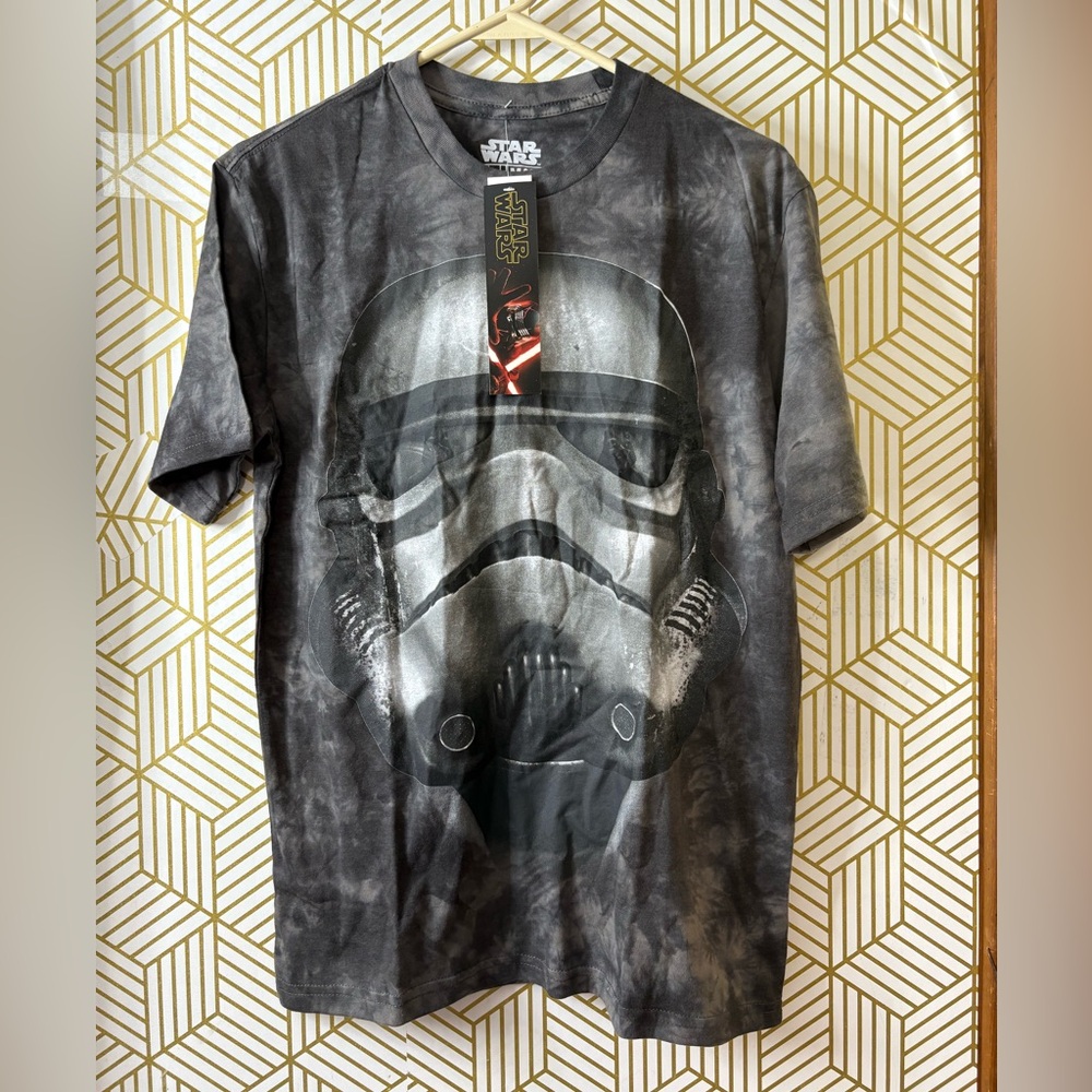 Star Wars Grey tie dye Stormtrooper Tee SMALL